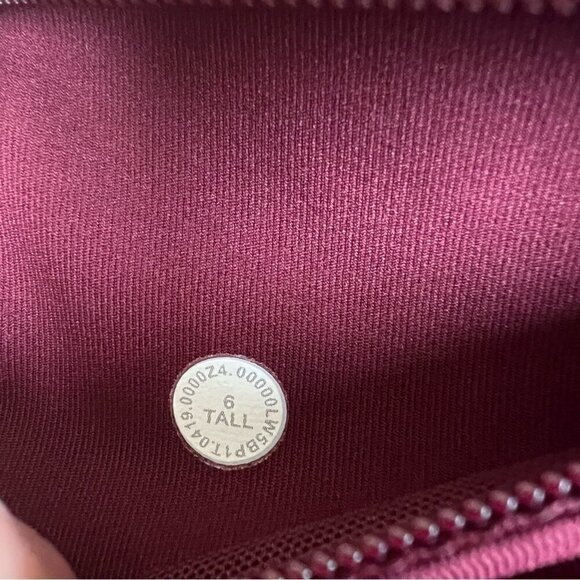 Lululemon Speed Up Tight 31" Garnet 6 Tall Burgundy - Picture 12 of 12